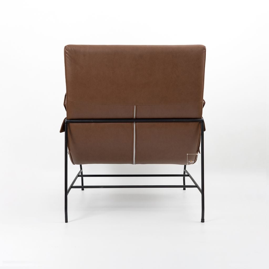Ghế Armchair Da Chân Sắt