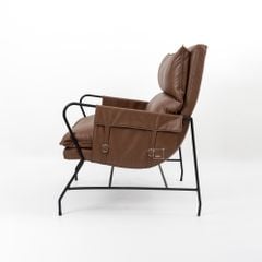 Ghế Armchair Da Chân Sắt