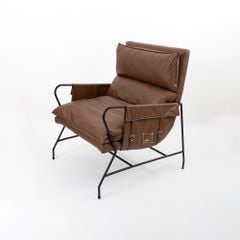 Ghế Armchair Da Chân Sắt