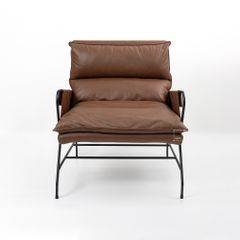 Ghế Armchair Da Chân Sắt