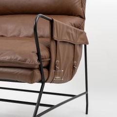 Ghế Armchair Da Chân Sắt