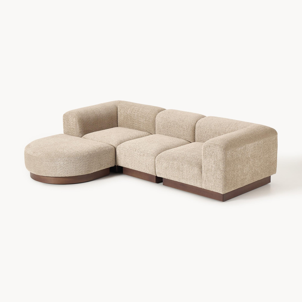 Ghế Sofa Chữ L Bo Cong Modern Minimalist Sofa Vertica