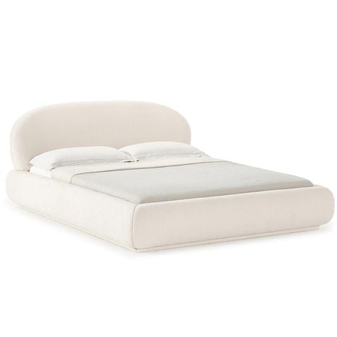 Giường Ngủ Bo Cong Chân Gỗ Cloud