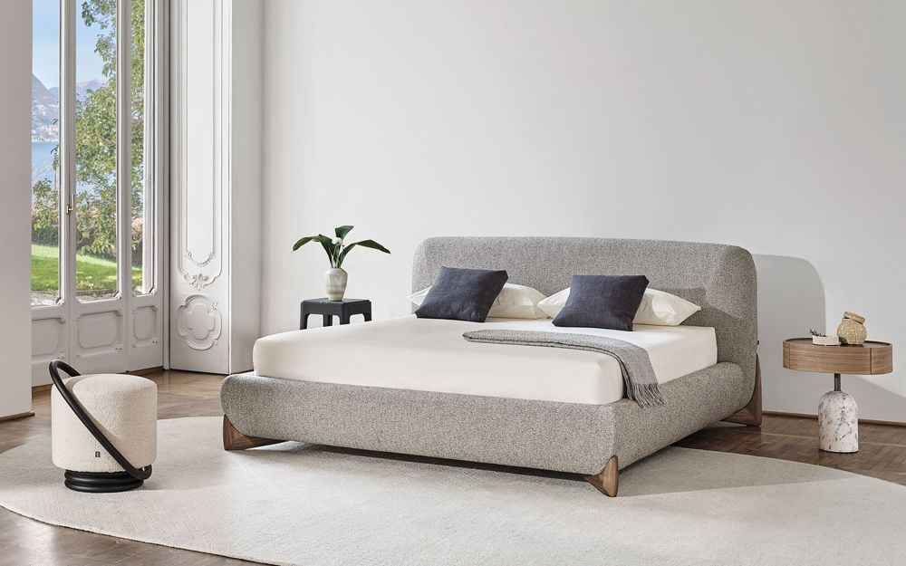 Giường Ngủ Gỗ Hiện Đại Bọc Nệm Serene