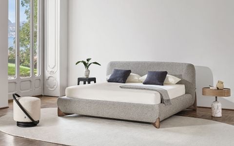 Giường Ngủ Gỗ Hiện Đại Bọc Nệm Serene