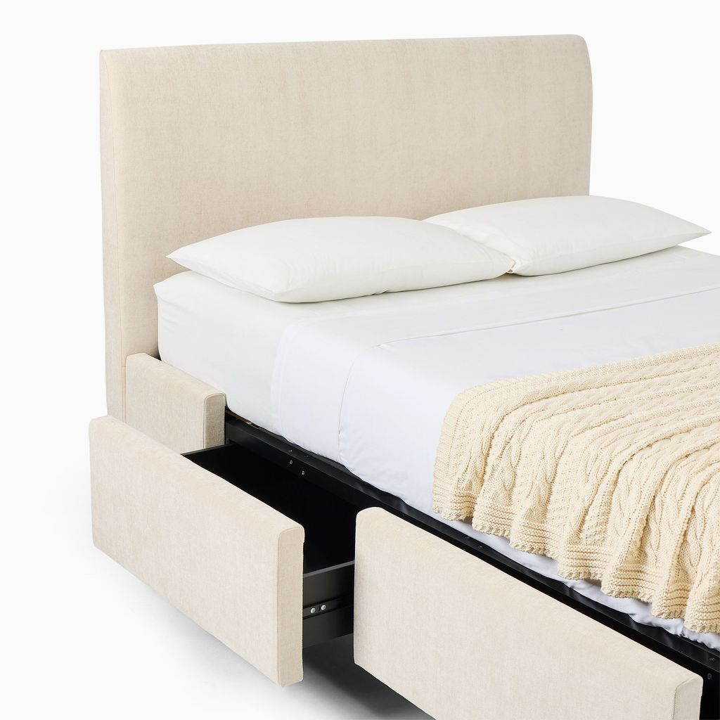 Giường Ngủ Có Hộc Kéo Bọc Nệm Lainy