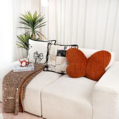 Vỏ Gối Tựa Lưng Phong Cách Ý Mix Hoa Văn