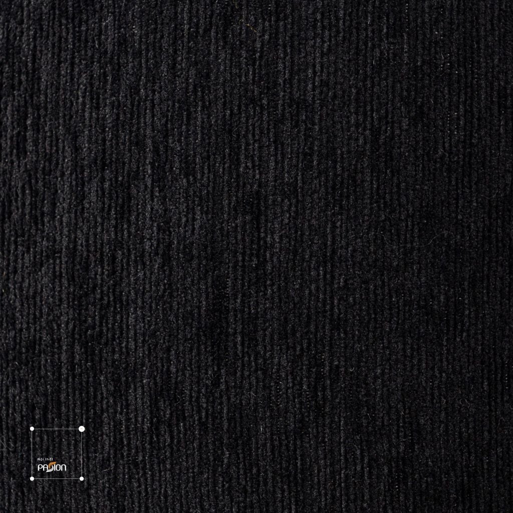 Vỏ Gối Tựa Lưng Nhung Đen Bạc Ánh Kim Vân Hổ