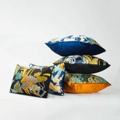 Vỏ Gối Tựa Lưng Sofa Âu Mỹ Dệt Sợi Colorful