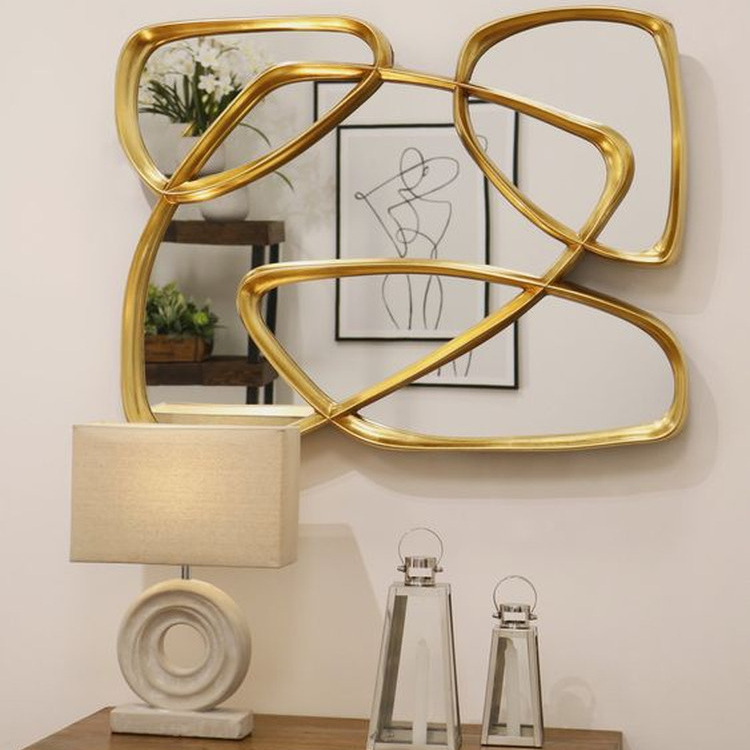 Gương Decor Nghệ Thuật Abstract Gold