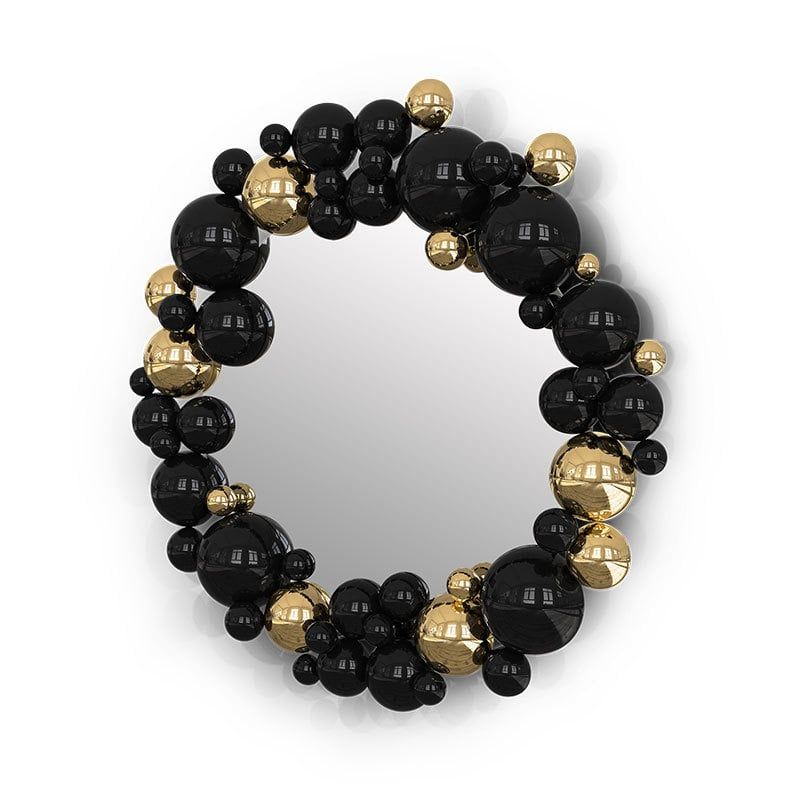 Gương Trang Trí Treo Tường Bong Bóng Thép Không Gỉ Cao Cấp