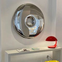 Gương Lõm Thép Không Gỉ Nghệ Thuật Treo Tường Hình Donut