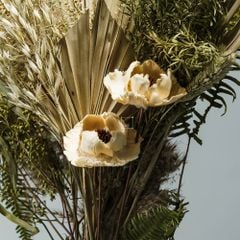 Bó Hoa Khô Mix Cỏ Lau Và Lá Cọ Phong Cách Boho Chic