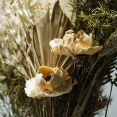 Bó Hoa Khô Mix Cỏ Lau Và Lá Cọ Phong Cách Boho Chic