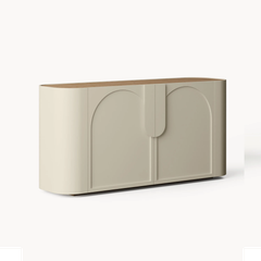 Tủ Console 4 Cánh Cong Thiết Kế Họa Tiết Vòm Solis