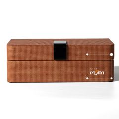 Hộp Đựng Trang Sức Minimalist Phủ Nhung Cam Đất