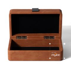 Hộp Đựng Trang Sức Minimalist Phủ Nhung Cam Đất