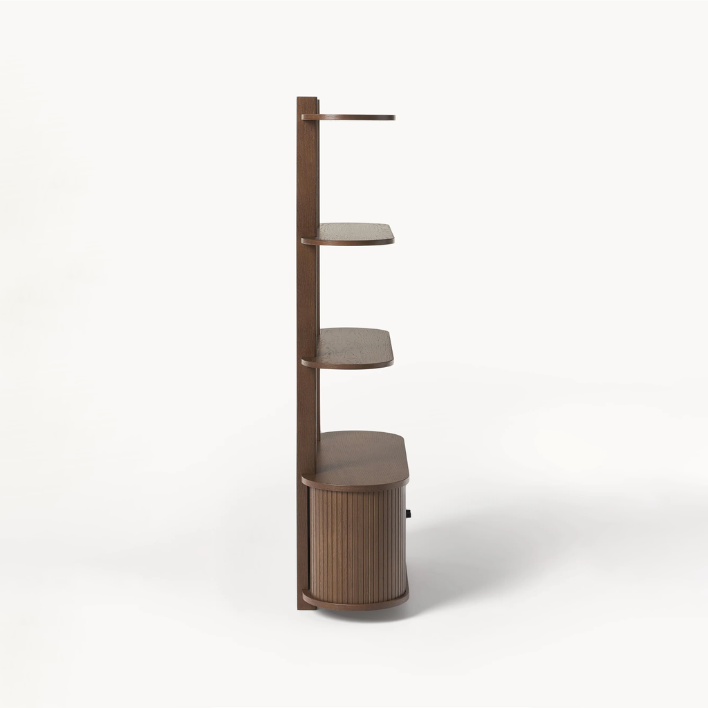 Kệ Sách Đứng Bằng Gỗ Bo Cong Contemporary Curve