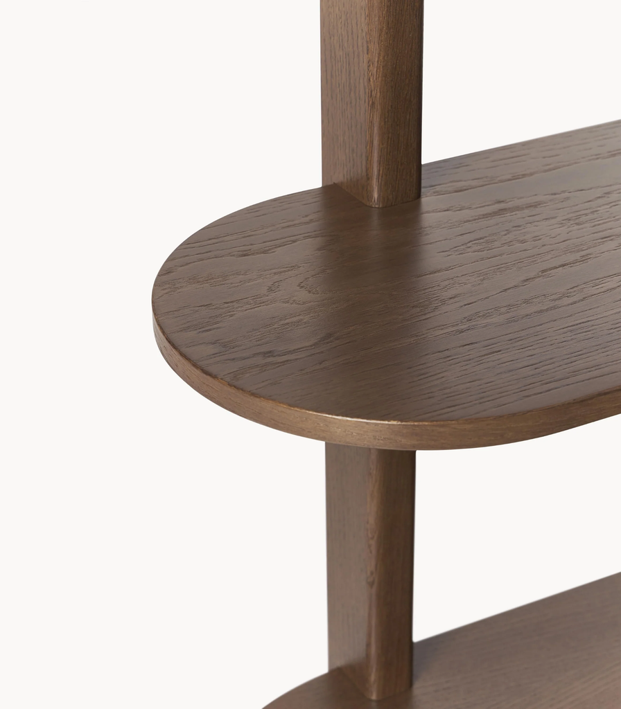 Kệ Sách Đứng Bằng Gỗ Bo Cong Contemporary Curve