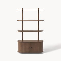 Kệ Sách Đứng Bằng Gỗ Bo Cong Contemporary Curve