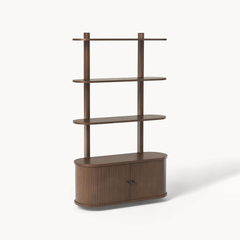 Kệ Sách Đứng Bằng Gỗ Bo Cong Contemporary Curve