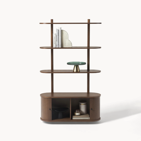 Kệ Sách Đứng Bằng Gỗ Bo Cong Contemporary Curve