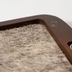 Khay Gỗ Trang Trí Lót Lông Đuôi Ngựa Châu Âu Sang Trọng