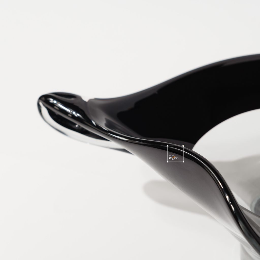 Dĩa Thủy Tinh Chân Cao Đế Dày Trang Trí Bàn Tiệc Hình Chiếc Lá