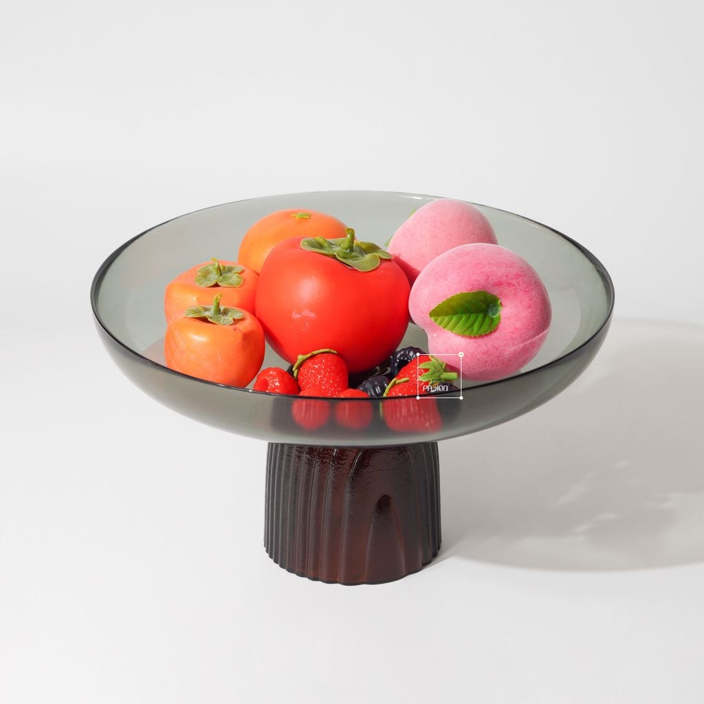 Dĩa Trái Cây Thủy Tinh Có Chân Đế Đựng Trái Cây Thức Ăn Nhẹ