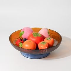 Dĩa Trái Cây Thủy Tinh Có Chân Đế Đựng Trái Cây Thức Ăn Nhẹ