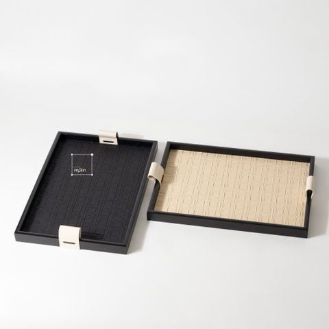 Khay Đựng Đồ Trang Sức Lót Da Kiểu Pháp