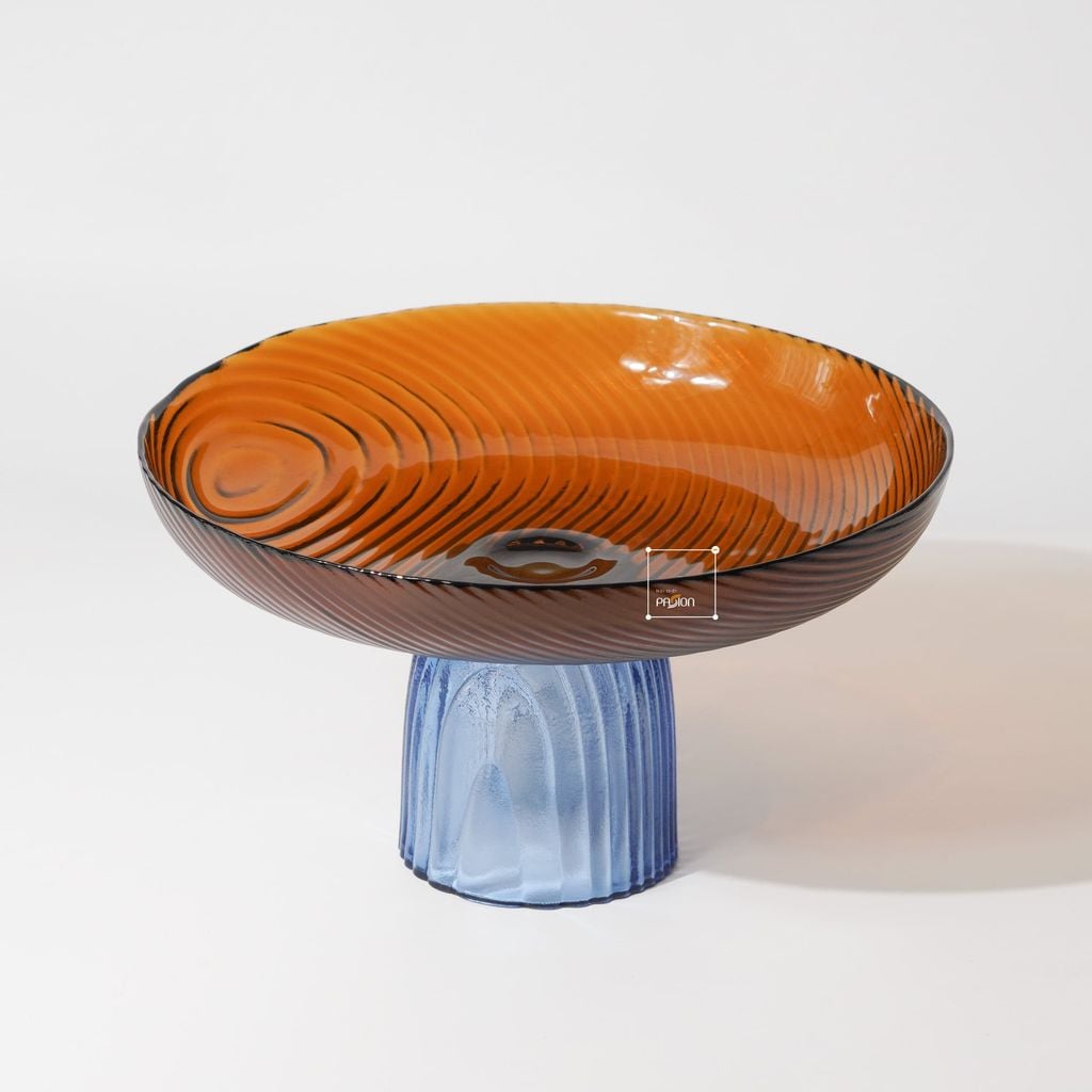 Dĩa Trái Cây Thủy Tinh Có Chân Đế Đựng Trái Cây Thức Ăn Nhẹ