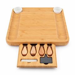 Khay Vuông Trang Trí Món Ăn Nhẹ Hình Vuông Có Ngăn Kéo Phụ Kiện