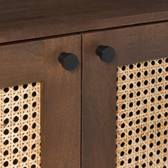 Tủ Console Gỗ Tự Nhiên Có Ngăn Kéo Mây Solaris