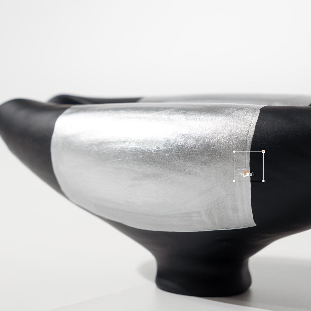 Bình Hoa Dáng Nằm Trang Trí Trừu Tượng Phong Cách Trung Hoa Vintage