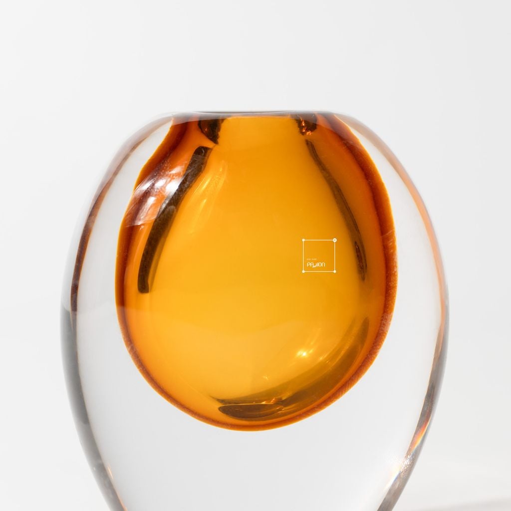 Bình Hoa Thủy Tinh Khối Đặc Cao Cấp Hình Trứng