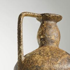 Bình Hoa Gốm Sứ Cổ Phong Cách Wabi Sabi Nâu Cổ