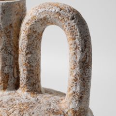 Bình Hoa Gốm Wabi Sabi Nâu Cổ Daigo