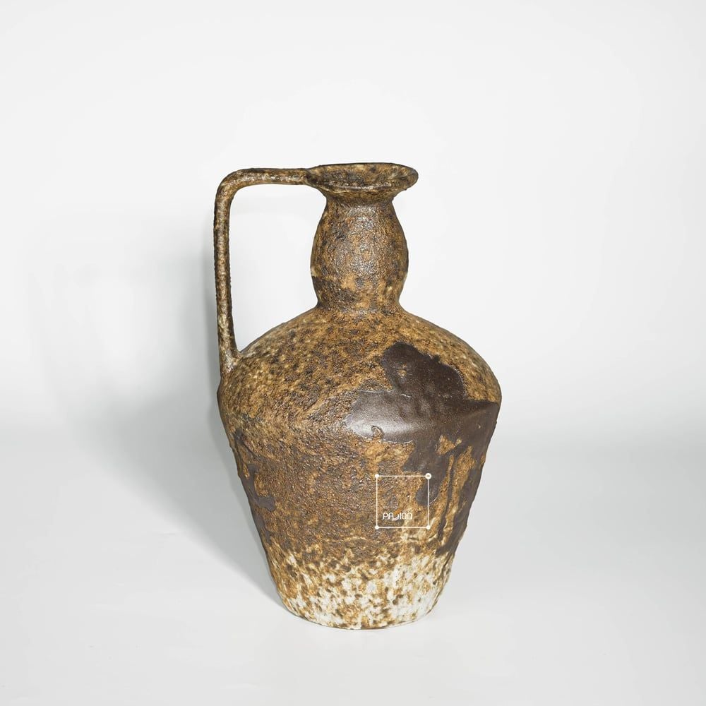 Bình Hoa Gốm Sứ Cổ Phong Cách Wabi Sabi Nâu Cổ
