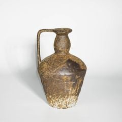 Bình Hoa Gốm Sứ Cổ Phong Cách Wabi Sabi Nâu Cổ