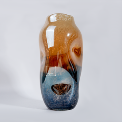 Bình Hoa Thủy Tinh Hiệu Ứng Marble Earthe Tone Sang Trọng