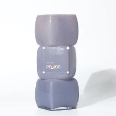 Bình Hoa Thủy Tinh Hình Đá Khối Xếp Tầng Gradient