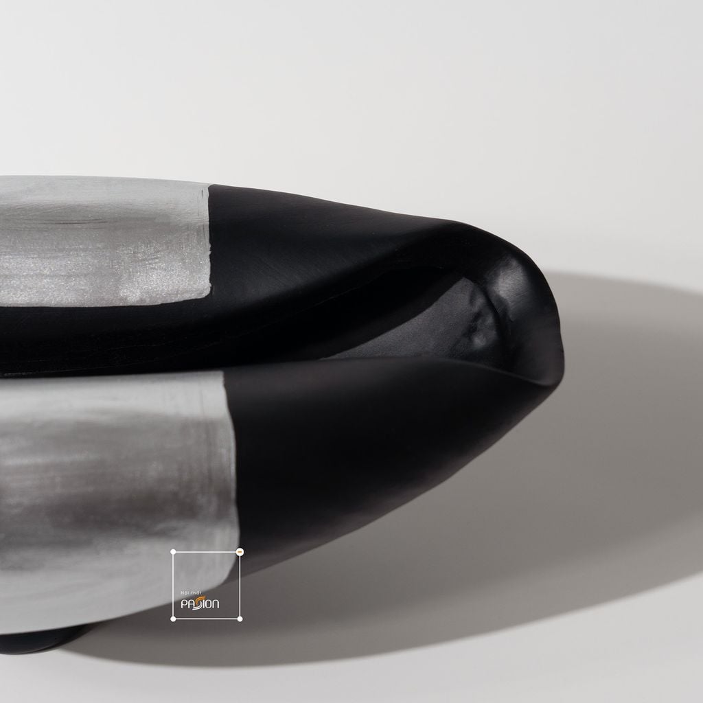 Bình Hoa Dáng Nằm Trang Trí Trừu Tượng Phong Cách Trung Hoa Vintage