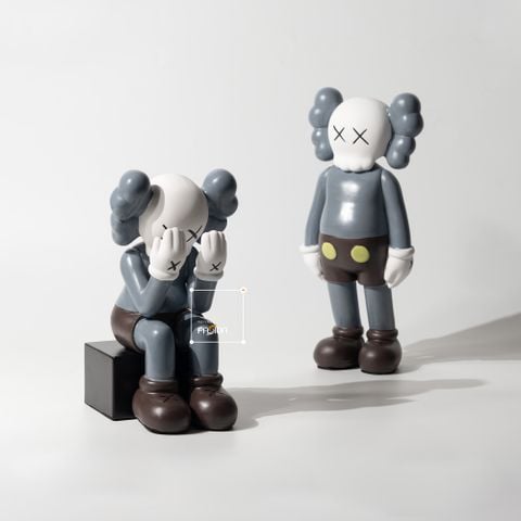 Tượng Decor Trang Trí decor Kaws Sesame Street Trên Kệ Tủ