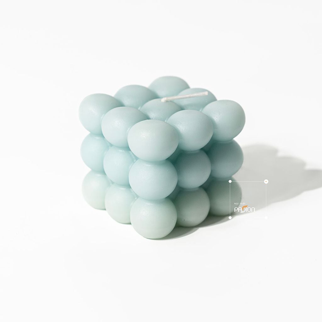 Nến Decor Bong Bóng Đa Sắc Cube Candles