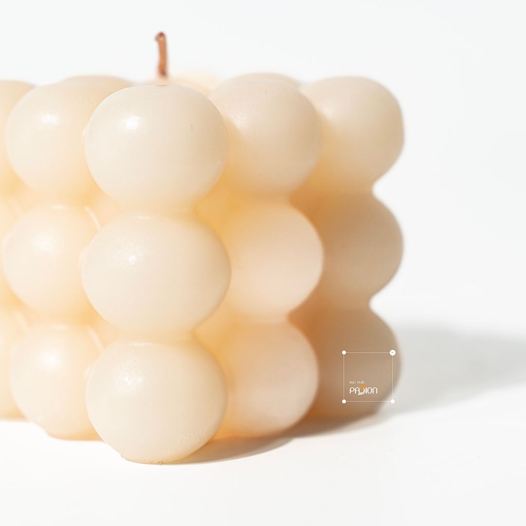 Nến Decor Bong Bóng Đa Sắc Cube Candles