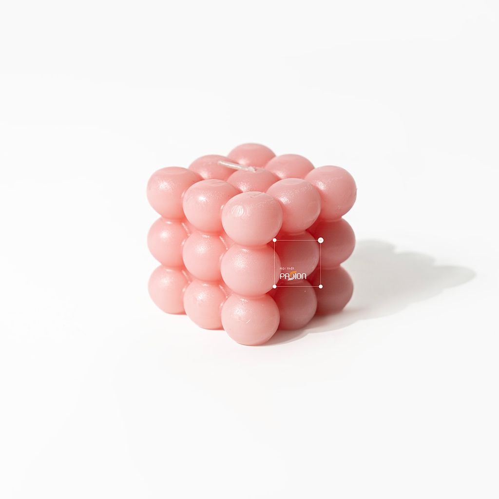 Nến Decor Bong Bóng Đa Sắc Cube Candles