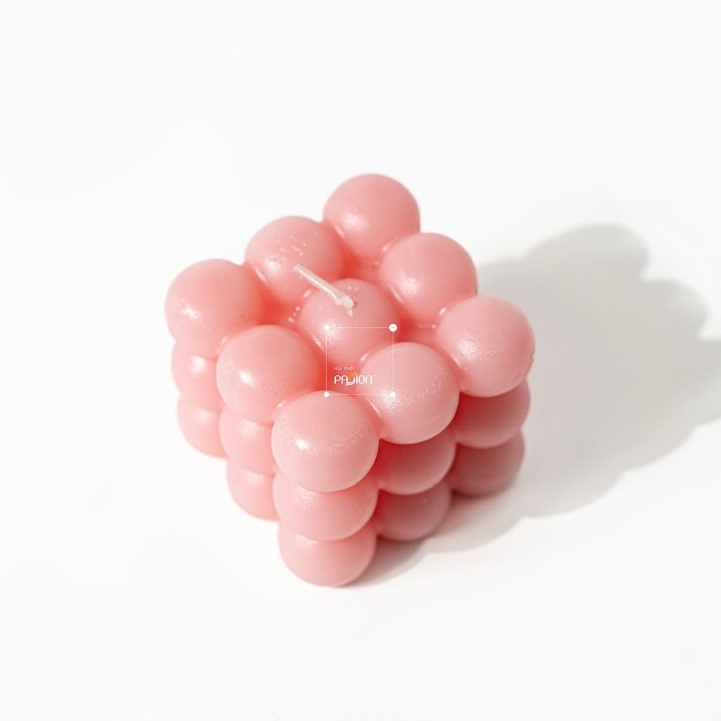 Nến Decor Bong Bóng Đa Sắc Cube Candles