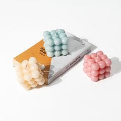 Nến Decor Bong Bóng Đa Sắc Cube Candles