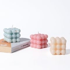 Nến Decor Bong Bóng Đa Sắc Cube Candles